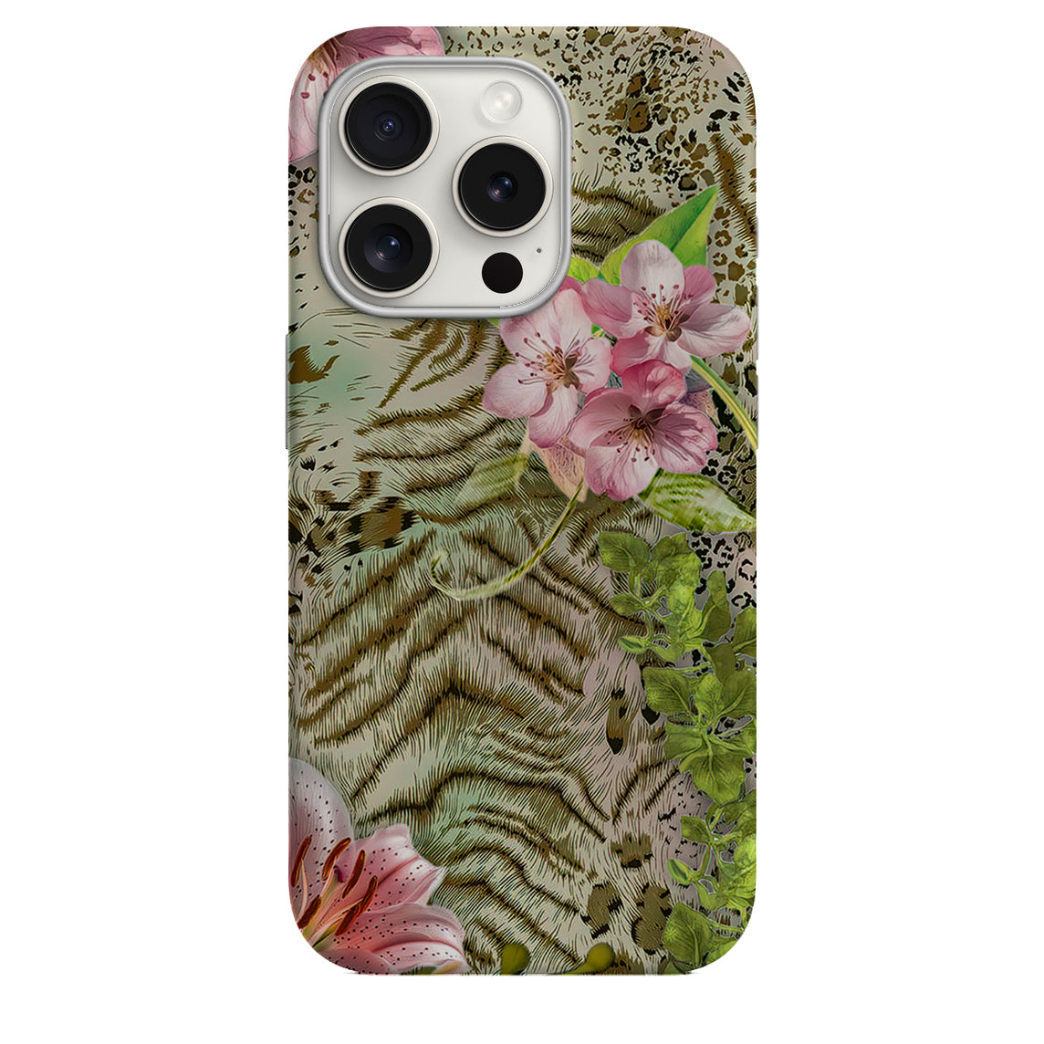 Çiçek Desenli Telefon Kılıfı *733