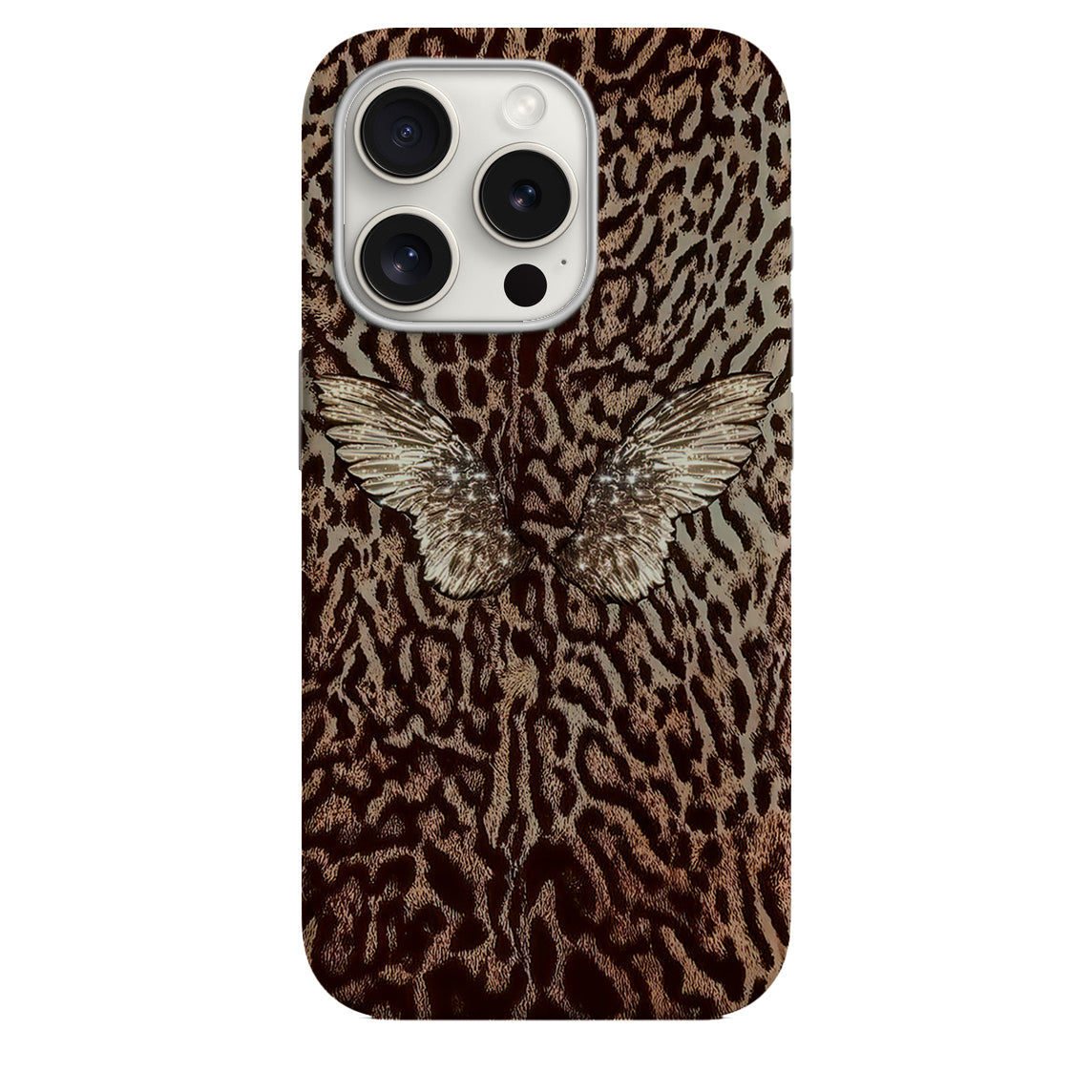 Leopar Desenli Telefon Kılıfı *735